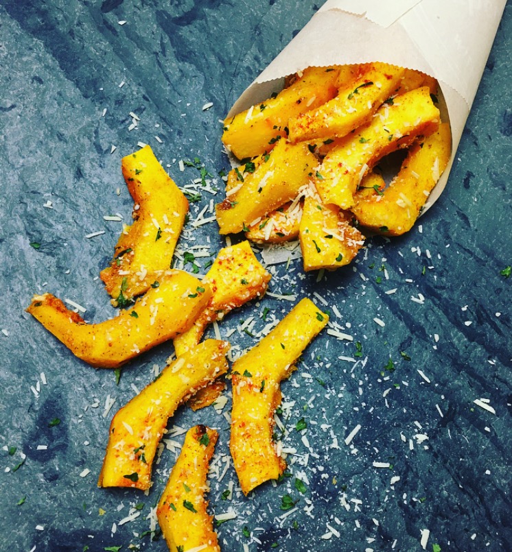 Baked Parmesan Pumpkin Fries